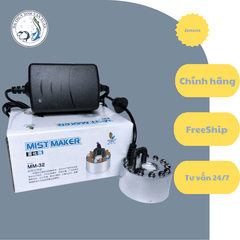 Máy phun sương tạo khói hồ cá mini hiệu Jeneca + Nguồn adapter