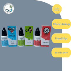 PARAKILL | ANTI STRESS | TOPTOP | BỘ 3 SẢN PHẨM DƯỠNG CÁ CẢNH (LỜ ĐỜ, NẤM, TÚM LẮC, KÝ SINH TRÙNG CHO CÁ CẢNH)