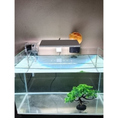 Jeneca Đèn Led Máng Kẹp Thành Bể Jeneca D15 D16 Độ Sáng Cao 8W 12W Chip RGB 3 in 1 Màu Trắng Kích Thước 15x6cm 20x8cm Cho Hồ Cá Dài Dưới 80cm