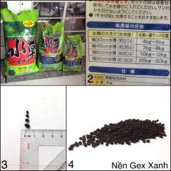 PHÂN NỀN GEX XANH NHẬT BẢN CHO HỒ CÁ THỦY SINH - 2KG 8KG
