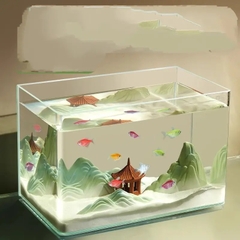 [FREESHIP HCM] Bể Cá Đúc Uốn Cong Hai Cạnh Mặt Trước SIZE 50cm