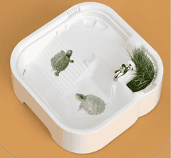 Hồ Nuôi Rùa Chuyên Dụng MINI Để Bàn GH-05 Có Dàn Lọc size 28x28x17