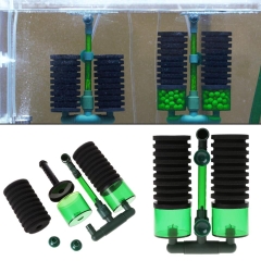 Lọc sủi vi sinh Bio đôi Qanvee QS-100A/200A - Có khoang chứa thêm vật liệu lọc