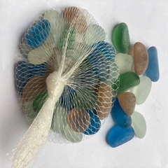 Sỏi Thủy Tinh Tròn Dẹp Đủ Màu Trang Trí Thủy Sinh Hồ Cá Tiểu Cảnh Chậu Cây [320g]