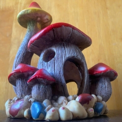 Ngôi Nhà Nấm Trang Trang Trí Bể Cá Thủy Sinh Tiểu Cảnh