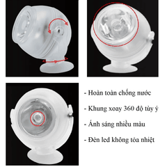 Led Mini Lamp SD-02 Jeneca Nhiều Màu Rọi Sáng Trang Trí Trong Bể Cá