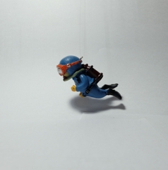 Đồ trang trí người nhái bể cá thợ lặn an toàn, có thể điều chỉnh vị trí, phù hợp với tất cả các loại cá và không có cạnh sắc