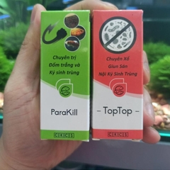 PARAKILL | ANTI STRESS | TOPTOP | BỘ 3 SẢN PHẨM DƯỠNG CÁ CẢNH (LỜ ĐỜ, NẤM, TÚM LẮC, KÝ SINH TRÙNG CHO CÁ CẢNH)