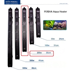 Sưởi bể cá có vỏ bọc chống bỏng PERIHA HE 50W 100W 200W 300W 500W
