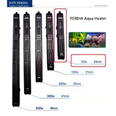 Sưởi bể cá có vỏ bọc chống bỏng PERIHA HE 50W 100W 200W 300W 500W