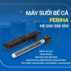 Sưởi bể cá có vỏ bọc chống bỏng PERIHA HE 50W 100W 200W 300W 500W