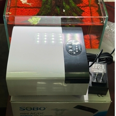 [Tặng kèm dây và đá sủi] Máy Sủi Oxy Tích Điện SOBO SB-568 4 Vòi – Sủi Mạnh, Pin Trâu, Chạy Êm