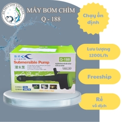 Máy Bơm Chìm Hồ Cá Q-188 Mini 3 trong 1 Hút Nước Thổi Khí Tạo Dòng
