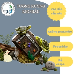 Tiểu Cảnh Rương Kho Báu (Cao Cấp) Trang Trí Hồ Cá, Bể Cá, Chậu Cây, Tiểu Cảnh Terrarium