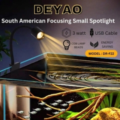 Đèn Rọi Mini Deyao DR-F22 3W LED USB - Đèn Spotlight Có Chỉnh Tiêu Cự, Tăng Giảm Cường Độ Sáng, Đổi Màu