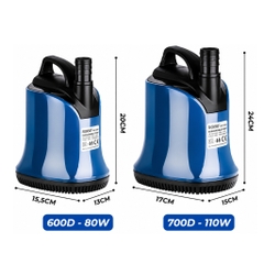 BƠM CHÌM SOBO WP-600D/ WP-700D CHO HỒ CÁ CẢNH, HỒ KOI, HỒ THỦY SINH