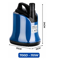 BƠM CHÌM SOBO WP-600D/ WP-700D CHO HỒ CÁ CẢNH, HỒ KOI, HỒ THỦY SINH