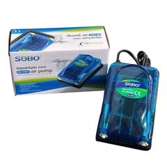 Máy Sủi Oxy SOBO SB-248A SB-348A Máy Bơm Oxy Hồ Cá Cảnh Hồ Thủy Sinh 1 Vòi 2 Vòi Êm Tiết Kiệm Điện