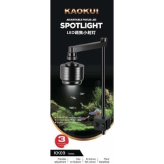 ĐÈN RỌI KAOKUI KK-09 – 3 CHẾ ĐỘ ÁNH SÁNG, CHỈNH TIÊU CỰ LINH HOẠT CHO HỒ CÁ THỦY SINH