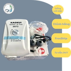 Máy Sủi OXY Sạc Điện 2 Vòi KAOKUI 9970 Cho Hồ Cá, Vận Chuyển, Chống Mất Điện, Chạy Siêu Êm Ái
