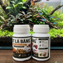 Bột Lá Bàng Dạng Viên Cho Cá Cảnh 15 Viên Kháng Khuẩn, Giảm Stress, Hỗ Trợ Lành Vây, Ổn Định Nước