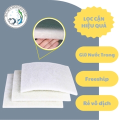 Bông Lọc Nước Trắng 50x50cm  Lọc Cặn Bẩn, Làm Trong Nước Cho Bể Cá, Hồ Cá Cảnh, Hồ Thủy Sinh