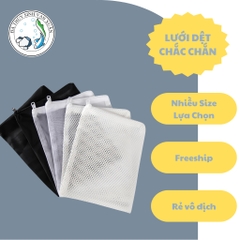 Túi Lưới Đựng Vật Liệu Lọc Hồ Cá, Hồ Thủy Sinh, Bể Cá Nhiều Size 14x20 18x25 20x30 30x40cm Trắng Đen