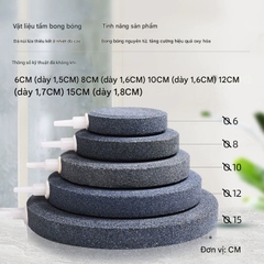 Sủi Oxy Đĩa - Đĩa Đá Sủi Oxy Jeneca Loại Lớn Đường Kính 8cm 6cm 4cm Cho Hồ Cá Cảnh , Hồ Thủy Sinh