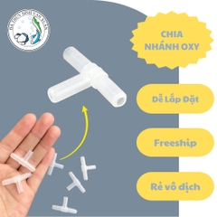 Van Chữ T ( Van Ngã 3 ) Nối T Chia Từ 1 Ra 2 , Chia Khí Oxy cho Hồ Cá Cảnh , Hồ Tép , Hồ Thủy Sinh