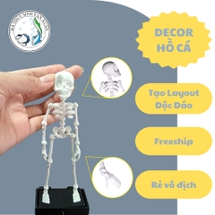 [Tặng hít kính] Bộ Xương Nhảy Múa , Dance Trang Trí Bể Cá Độc Lạ Phụ Kiện Thủy Sinh Trang Trí Hồ Cá