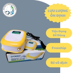 [TẶNG DÂY OXY & ĐÁ SỦI] Máy Sủi Oxy SOBO 1 Vòi SB-9903 | Máy Bơm Oxy Cho Bể Cá Thủy Sinh