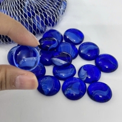 Sỏi Thủy Tinh Tròn Dẹp Đủ Màu Trang Trí Thủy Sinh Hồ Cá Tiểu Cảnh Chậu Cây [320g]