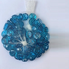 Sỏi Thủy Tinh Tròn Dẹp Đủ Màu Trang Trí Thủy Sinh Hồ Cá Tiểu Cảnh Chậu Cây [320g]