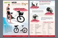 Xe Đạp Điện Trợ Lực NETT MS30 - Hàng Chính Hãng - Bảo Hàng Chính Hãng