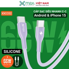 Cáp Silicone Sạc Siêu Nhanh 66W C to C XMAX XXCC02