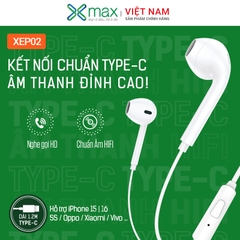 Tai nghe dây HIFI Type-C kèm Mic lọc âm XMAX XEP02