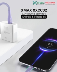 Cáp Silicone Sạc Siêu Nhanh 66W C to C XMAX XXCC02
