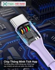 Cáp Silicone Sạc Siêu Nhanh 66W C to C XMAX XXCC02