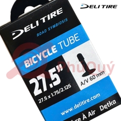 RUỘT XE ĐẠP DELI TIRE 27.5*1.75/2.125 HONDA 60mm A/V