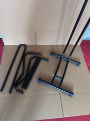 CHỐNG DỰNG L ĐEN XẾP GỌN CÓ MÓC TREO