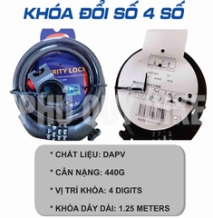 Khoá dây đổi số 4 số
