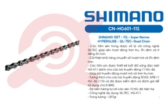SÊN 11 SPEED SHIMANO CN-HG601 116 MẮC KHÔNG HỘP CHÍNH HÃNG