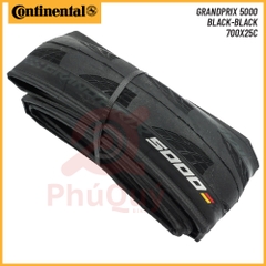 Vỏ Gấp 700x25c ĐEN Continental Grand Prix 5000 Handmade in Germany Chính Hãng