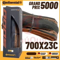Vỏ gấp nâu 700x25c Continental Grand Prix 5000 Handmade in Germany chính hãng