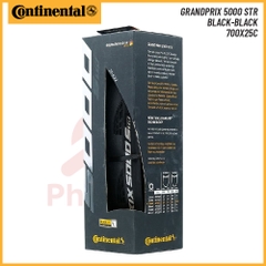 Vỏ gấp 700x25c ĐEN Continental 5000 STR Grand Prix Tubeless