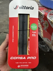 Vỏ Vittoria Corsa Pro Hông Cotton TUBE TYPE hộp đỏ  G2.0 (VAT)