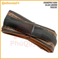 Vỏ Gấp Nâu 700x28c Continental Grand Prix 5000 Handmade in Germany Chính Hãng (VAT)