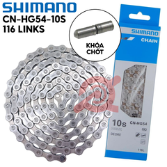 SÊN 10 SPEED SHIMANO CN-HG54 116 MẮT CÓ HỘP