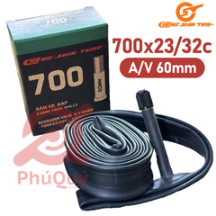RUỘT XE ĐẠP CHENG SHIN 700x23/32 VAN XE MÁY 60 mm A/V