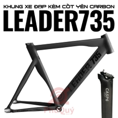 Khung LEADER735 Kèm Phuộc Carbon LEADER Chính Hãng